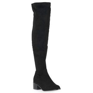 Steve Madden Sadie Over the Knee Black Boot Size 6.5​​​​